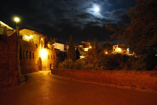 The medieval burg of Certaldo Alto, near Florence, is a beautiful example of the medieval italian architecure 