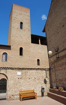 The medieval burg of Certaldo Alto, near Florence, is a beautiful example of the medieval italian architecure 