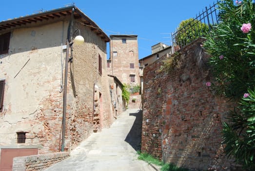 The medieval burg of Certaldo Alto, near Florence, is a beautiful example of the medieval italian architecure 
