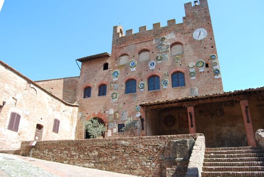 The medieval burg of Certaldo Alto, near Florence, is a beautiful example of the medieval italian architecure 