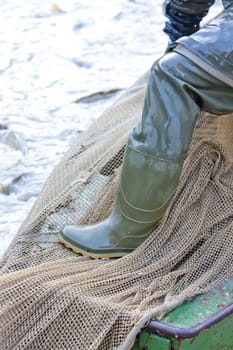 detail of fisherman