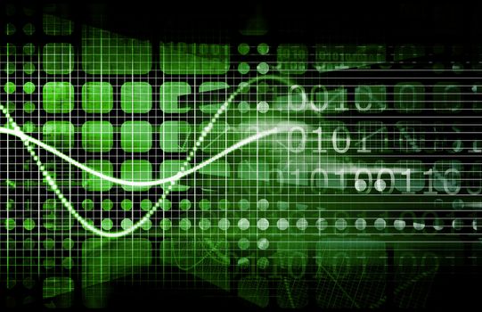 Technology Abstract with Futuristic Lines as Art