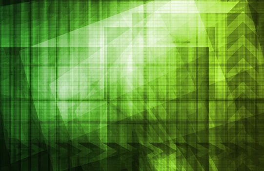 Corporate Abstract as a Modern Business Tech Art