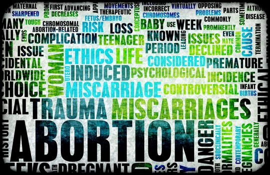 Abortion of Pregnancy Danger Background as a Art