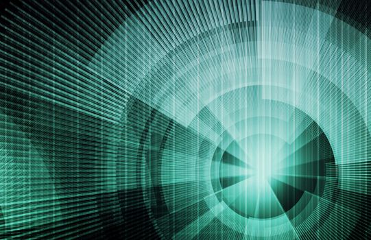Technology Concept Background with a Science Art
