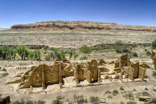 Ancient Ruins at Chaco Canyon, New Mexico