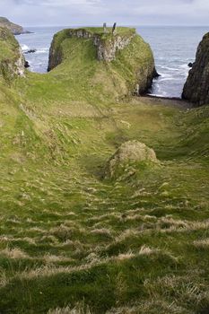 Landscape of Giant's Causeway Northern Ireland