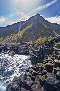 Landscape of Giant's Causeway Northern Ireland