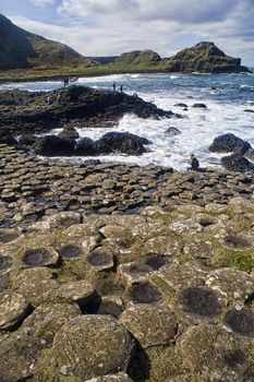 Landscape of Giant's Causeway Northern Ireland