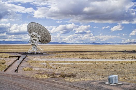 Landscape of Very Large Array of Radio Telescopes in New Mexico, USA.