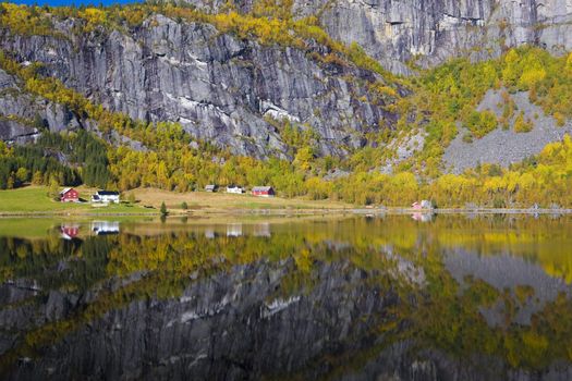 landscape near Otta river, Norway
