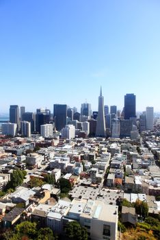 The San Francisco skylines in California USA 