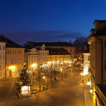 Kampa at night, Prague, Czech Republic