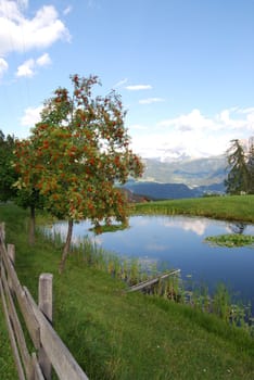 Italian Alpen landscape during summer