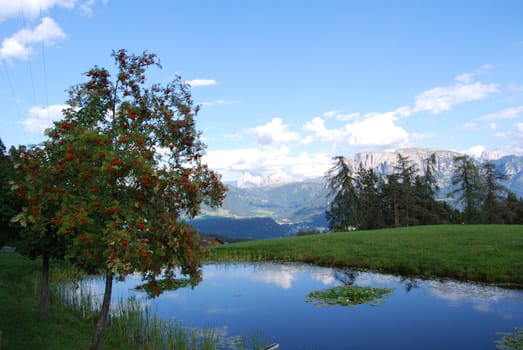 Italian Alpen landscape during summer