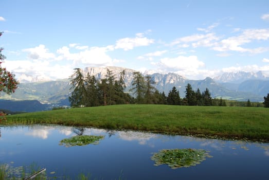 Italian Alpen landscape during summer