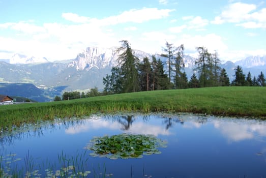 Italian Alpen landscape during summer
