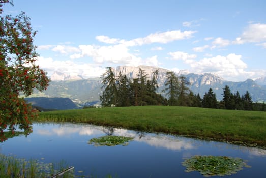 Italian Alpen landscape during summer