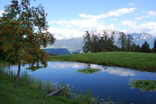 Italian Alpen landscape during summer