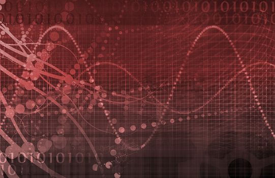 Tech Digital Data Transfer Network as Abstract 