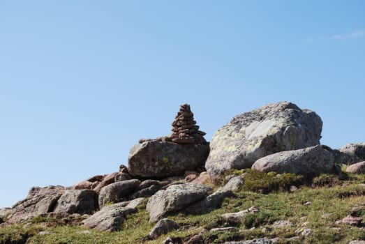 Italian Alpen landscape during summer