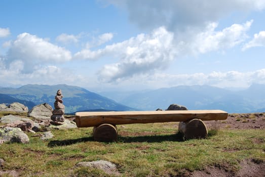 Italian Alpen landscape during summer