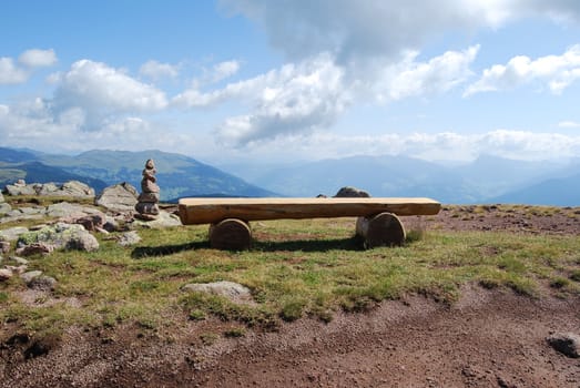 Italian Alpen landscape during summer