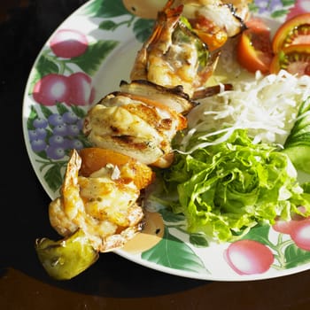 seafood skewer, Cuba