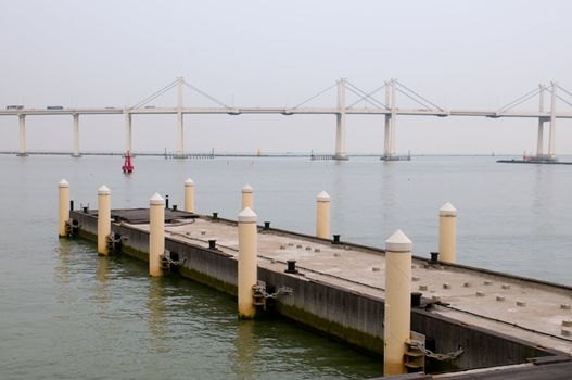 A view with bridge and the wharf