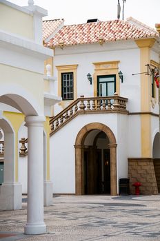 View of Antique european steet and construction