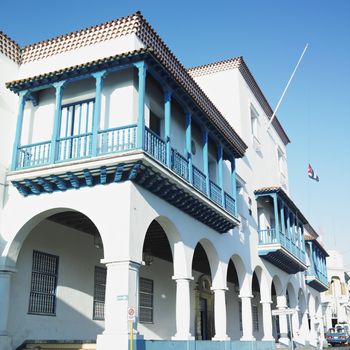 town hall, Parque C�spedes, Santiago de Cuba, Cuba