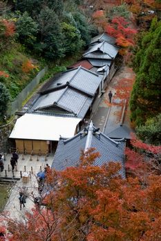 The houses in Kiyomizu Dera Temple, Kyoto, Japan