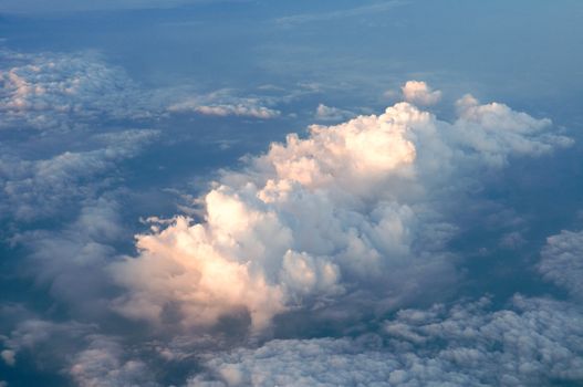 Wonderful (aerial) view of mountains from flight