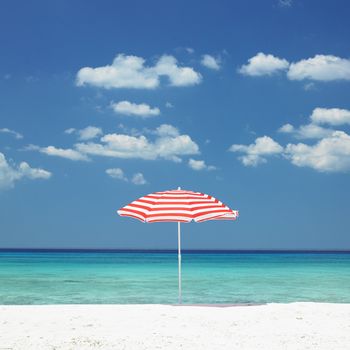 sunshade, Maria la Gorda Beach, Pinar del Rio Province, Cuba