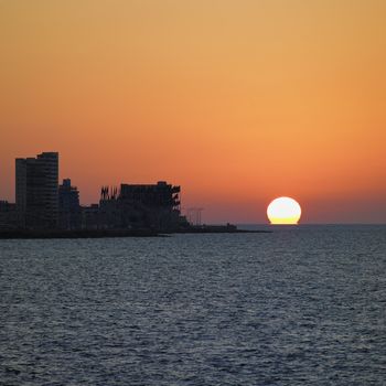 sunset in Havana, Cuba