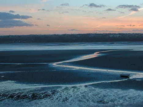 Beach at sunset 