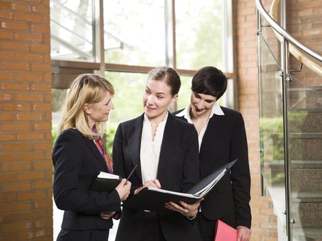 Three businesswoman in a meeting