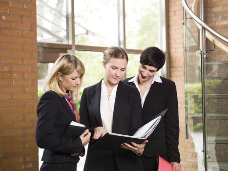 Three businesswomen in a meeting