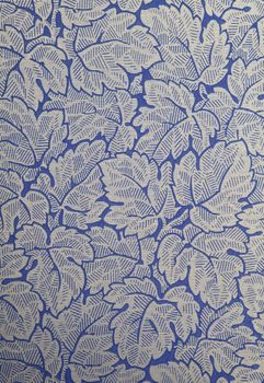 Antique wallpaper with flowers and leafs