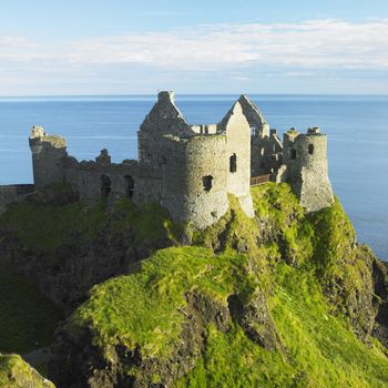 ruins of Dunluce Castle, County Antrim, Northern Ireland