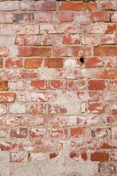 Brick wall with mortar as a pattern