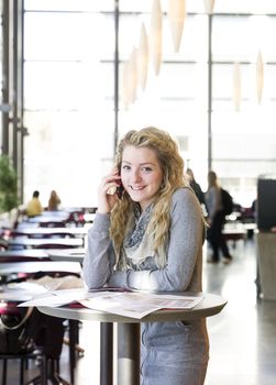 girl talking on the phone