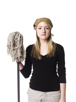 Cleaning lady