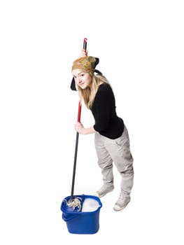 Cleaning lady