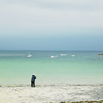 fisherman, St. John's Point, County Donegal, Ireland