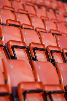 Seats on an arena
