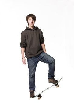 Boy with a skateboard