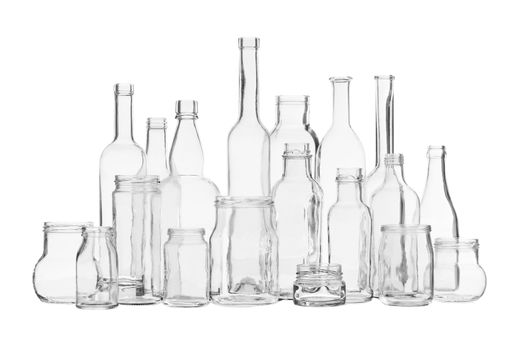 Several transparent glassworks