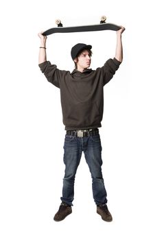 Boy with a skateboard