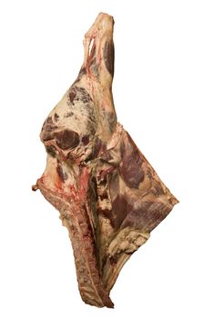 Meat towards white background